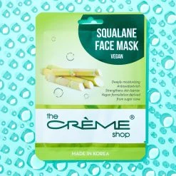 The Crème Shop Squalane Essence Sheet Mask (Vegan) - Hydrating Skincare