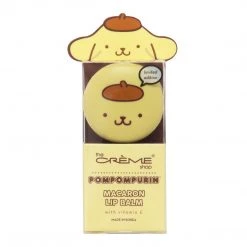 The Crème Shop X Sanrio Pompompurin Holiday Macaron Lip Balm - Caramel Pudding Collabs