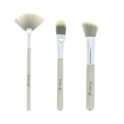 The Crème Shop Makeup Brushes Work Of Art - 3 Brushes For A Picture Perfect Finish Silver