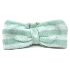 The Crème Shop Body & Spa Mint Green Striped Teddy Headyband™ | Cruelty-Free & Vegan