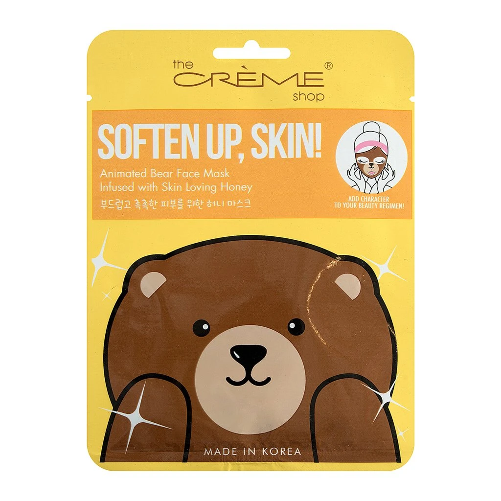 The Crème Shop Soften Up, Skin! Animated Bear Face Mask - Skin Loving Honey The Crème Shop Soften Up, Skin! Animated Bear Face Mask - Skin Loving Honey