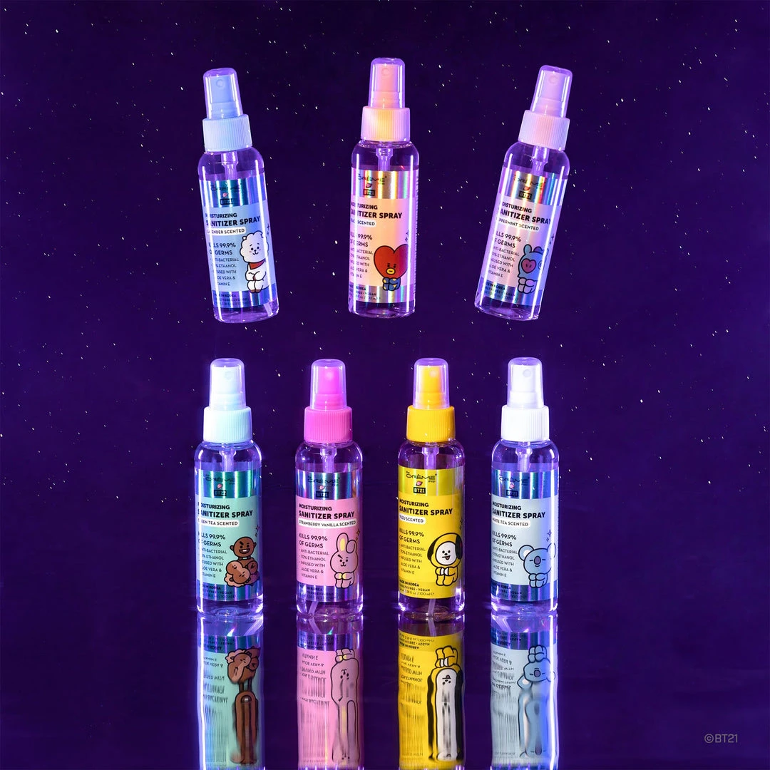 The Crème Shop X BT21 New Arrivals The Crème Shop | BT21: Sanitizing Sprays Complete Collection, Set Of 7 ($56 Value) The Crème Shop X BT21 New Arrivals The Crème Shop | BT21: Sanitizing Sprays Complete Collection, Set Of 7 ($56 Value)