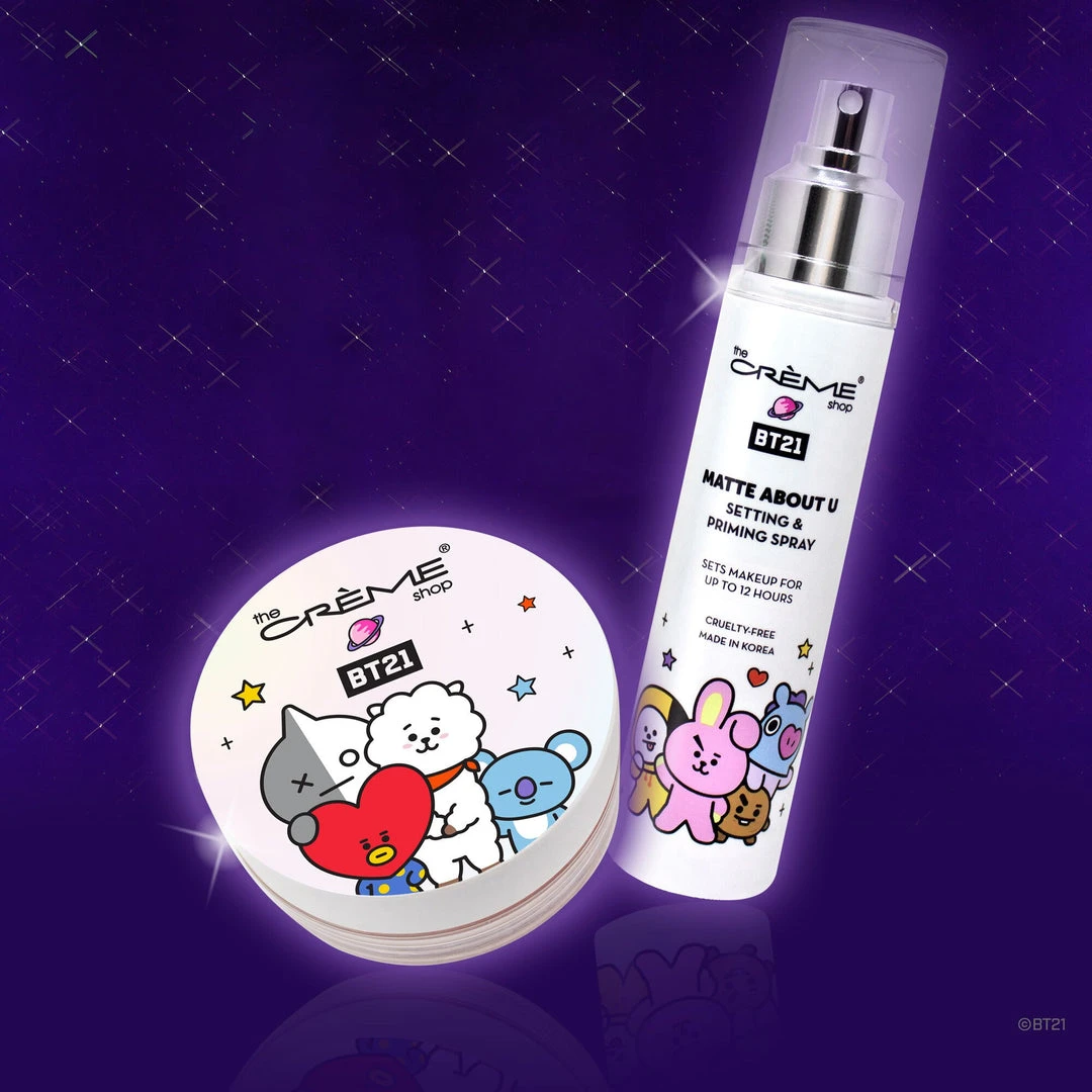 The Crème Shop X BT21 The Crème Shop | BT21: Setting Powder & Setting Spray Set New Arrivals 1 The Crème Shop X BT21 The Crème Shop | BT21: Setting Powder & Setting Spray Set New Arrivals