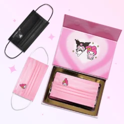 The Crème Shop X Sanrio New Arrivals My Melody X Kuromi Protective Face Mask Set + Collectible Box