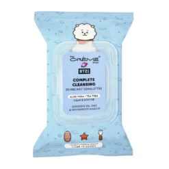 The Crème Shop X BT21 RJ Complete Cleansing Towelettes - Aloe Vera & Tea Tree (20 Pre-Wet Towelettes) New Arrivals