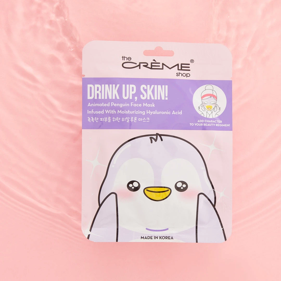 The Crème Shop New Arrivals Drink Up, Skin! Animated Penguin Face Mask - Infused With Moisturizing Hyaluronic Acid The Crème Shop New Arrivals Drink Up, Skin! Animated Penguin Face Mask - Infused With Moisturizing Hyaluronic Acid