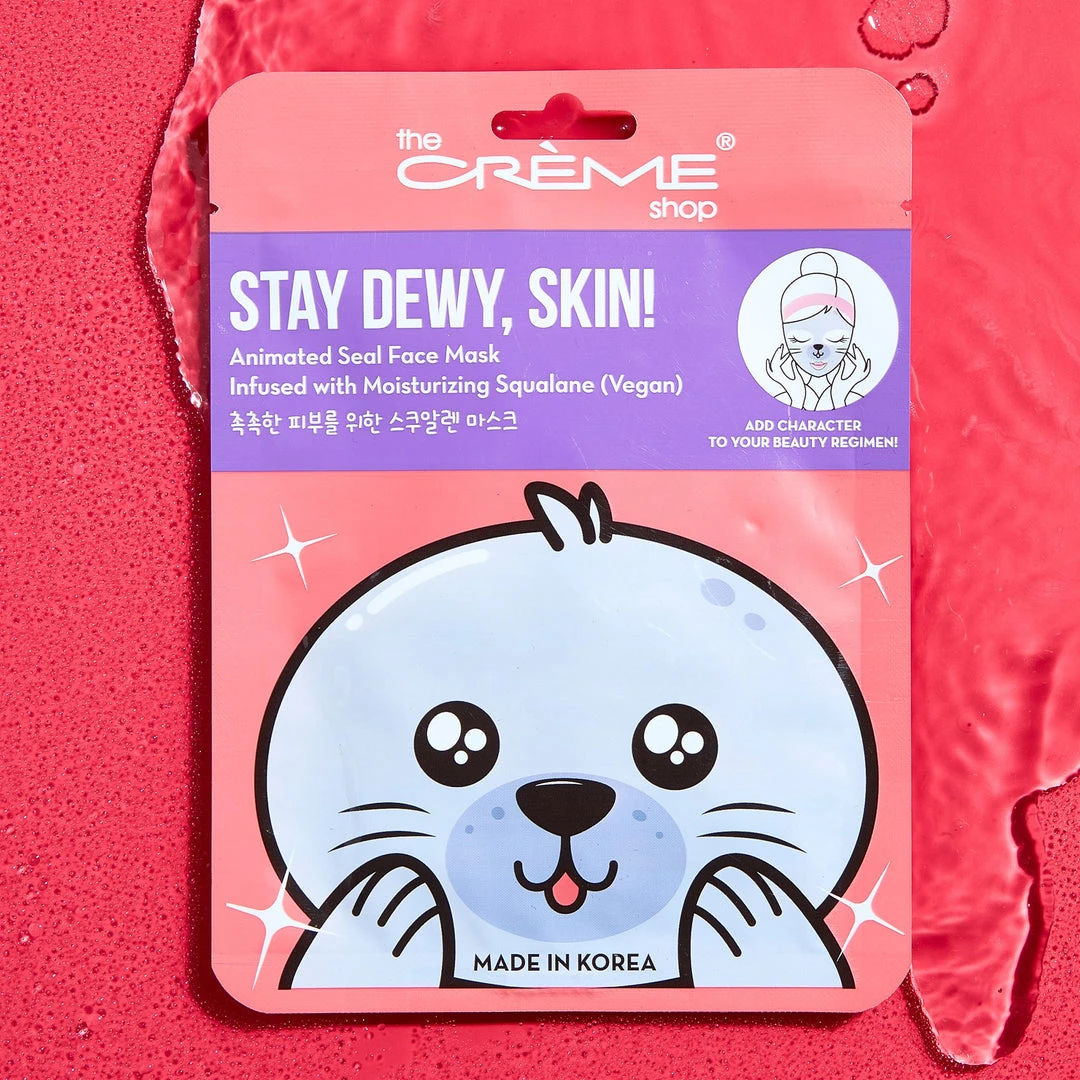 The Crème Shop Stay Dewy, Skin! Animated Seal Face Mask - Infused With Moisturizing Vegan Squalane The Crème Shop Stay Dewy, Skin! Animated Seal Face Mask - Infused With Moisturizing Vegan Squalane