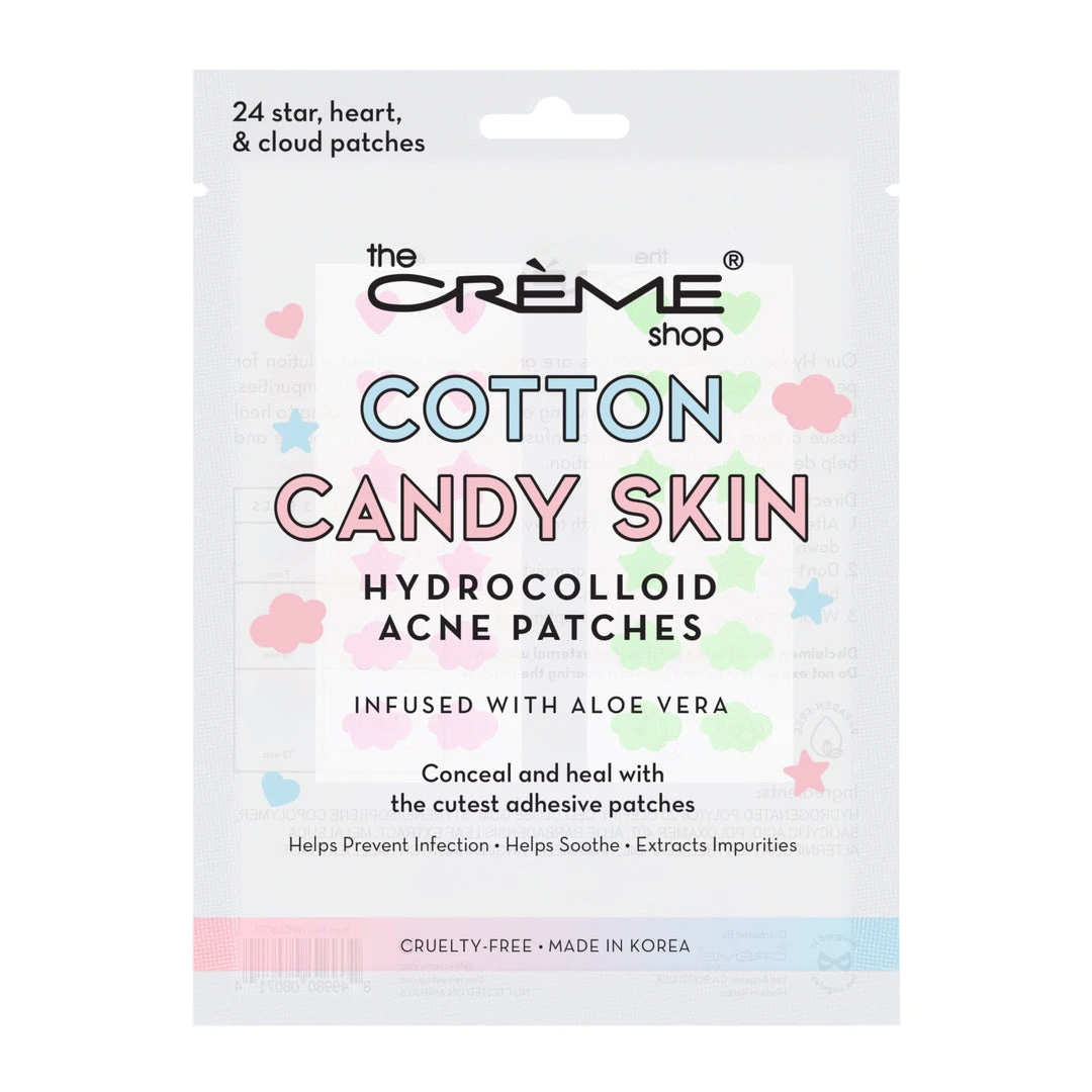 The Crème Shop Cotton Candy Skin - Hydrocolloid Acne Patches | Ultra Aloe Boost The Crème Shop Cotton Candy Skin - Hydrocolloid Acne Patches | Ultra Aloe Boost