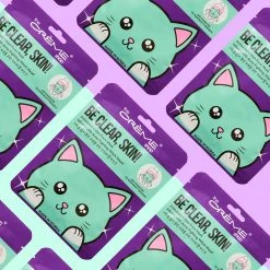 The Crème Shop Be Clear, Skin! Animated Kitten Face Mask - Acne Fighting Witch Hazel Skincare
