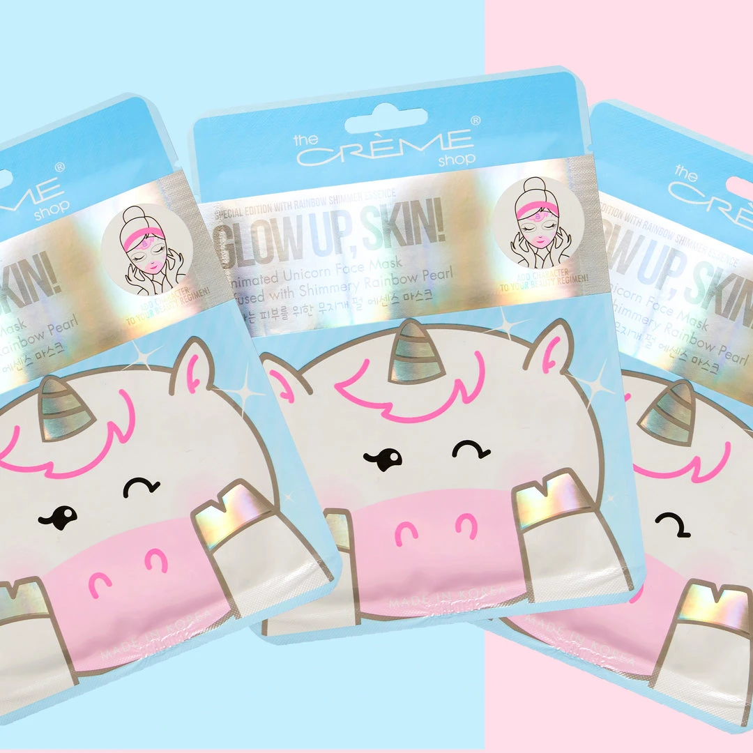 The Crème Shop Glow Up, Skin! Animated Unicorn Face Mask - Shimmery Rainbow Pearl The Crème Shop Glow Up, Skin! Animated Unicorn Face Mask - Shimmery Rainbow Pearl