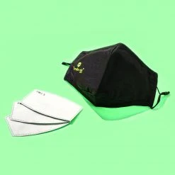 The Crème Shop “Breathe Easy” Reusable Mask (Includes 3 PM2.5 Filter Refills) Alien