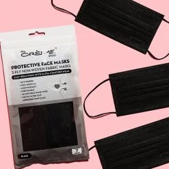 The Crème Shop 3-Ply Protective Face Mask - Black (Disposable) New Arrivals