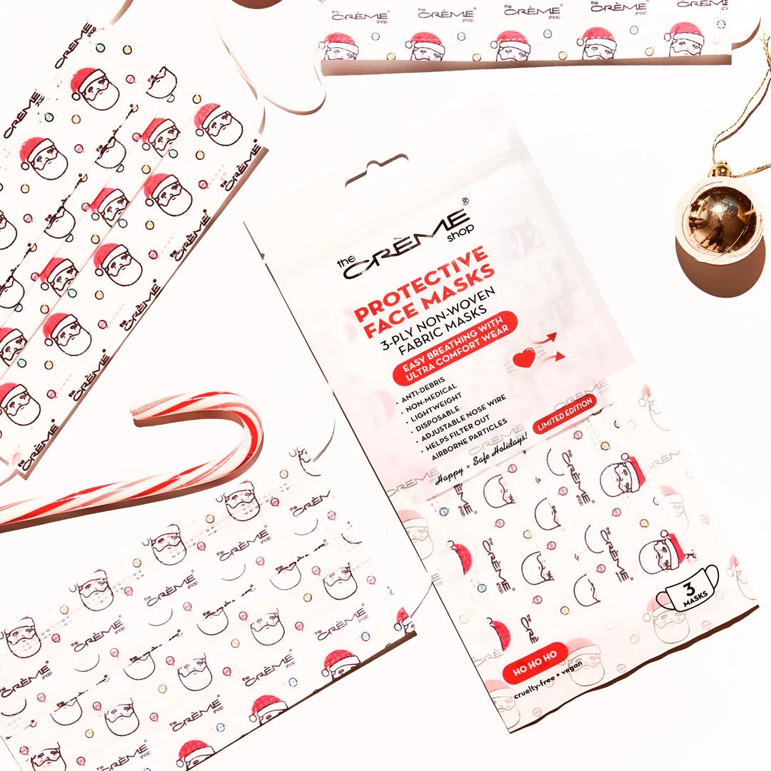 The Crème Shop 3-Ply Protective Face Mask - Ho Ho Ho (Disposable) The Crème Shop 3-Ply Protective Face Mask - Ho Ho Ho (Disposable)