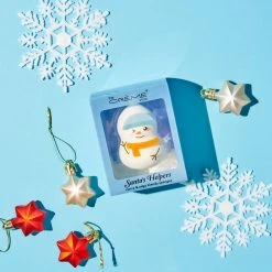 The Crème Shop Makeup Holiday Santa's Helpers Blending Sponge Snowman - White