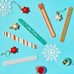 The Crème Shop Holiday 5pc Nail File Set Fingers & Mistle-Toes - Runaway Reindeer Set