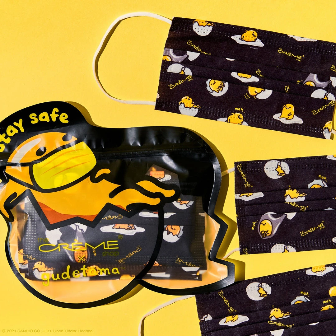 The Crème Shop X Sanrio New Arrivals 3-Ply Protective Face Mask - Gudetama (Disposable) The Crème Shop X Sanrio New Arrivals 3-Ply Protective Face Mask - Gudetama (Disposable)