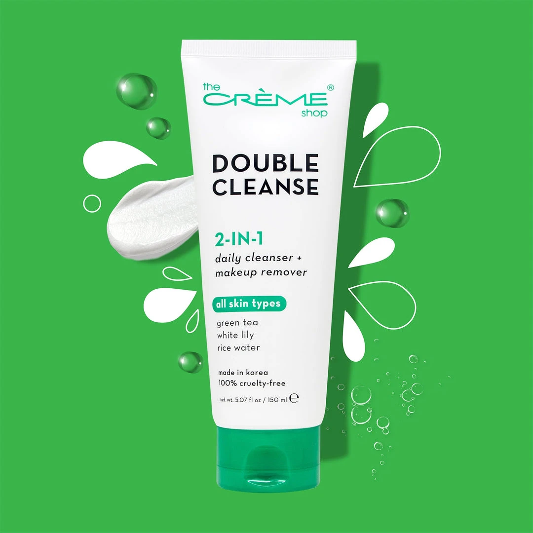 The Crème Shop Best Sellers 2-in-1 Facial Foam Cleanser | Green Tea + White Lily + Rice Water The Crème Shop Best Sellers 2-in-1 Facial Foam Cleanser | Green Tea + White Lily + Rice Water
