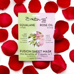 The Crème Shop New Arrivals Squalane & Rose Oil Fusion Sheet Mask