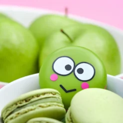 The Crème Shop X Sanrio Keroppi Macaron Lip Balm - Green Apple A Day