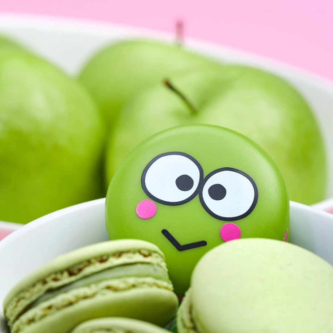 The Crème Shop X Sanrio Keroppi Macaron Lip Balm - Green Apple A Day The Crème Shop X Sanrio Keroppi Macaron Lip Balm - Green Apple A Day