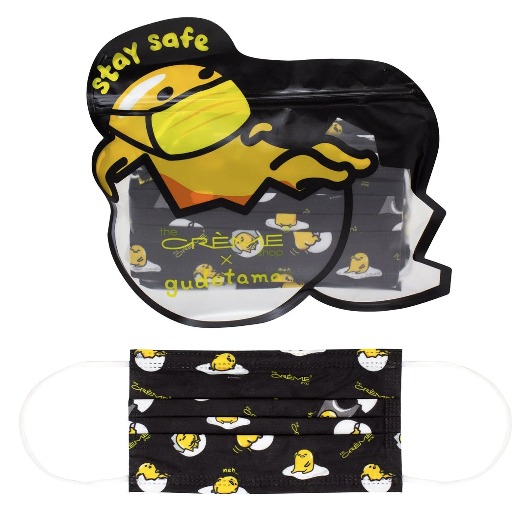 The Crème Shop X Sanrio New Arrivals 3-Ply Protective Face Mask - Gudetama (Disposable) The Crème Shop X Sanrio New Arrivals 3-Ply Protective Face Mask - Gudetama (Disposable)