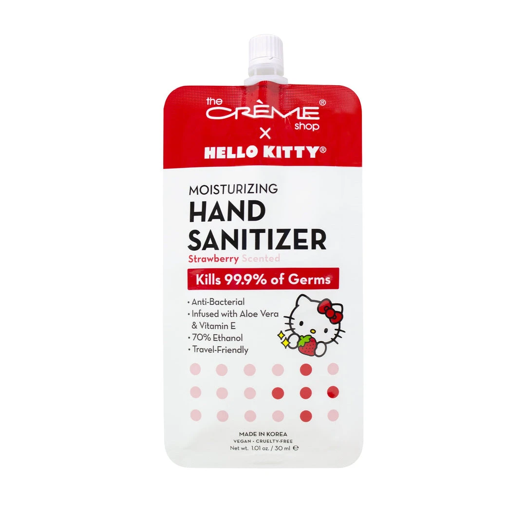 The Crème Shop X Sanrio Hello Kitty Moisturizing Hand Sanitizer - Strawberry Scented New Arrivals The Crème Shop X Sanrio Hello Kitty Moisturizing Hand Sanitizer - Strawberry Scented New Arrivals