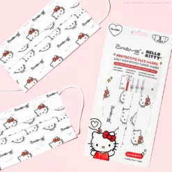 The Crème Shop X Sanrio Hello Kitty 3-Ply Disposable Protective Face Mask | Classic White New Arrivals 11 The Crème Shop X Sanrio Hello Kitty 3-Ply Disposable Protective Face Mask | Classic White New Arrivals