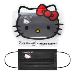 The Crème Shop X Sanrio Hello Kitty 3-Ply Disposable Protective Face Mask | Iconic Black New Arrivals