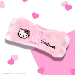 The Crème Shop X Sanrio New Arrivals Hello Kitty Perfect Pink Plush Spa Headyband™ | Cruelty-Free & Vegan