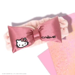The Crème Shop X Sanrio Hello Kitty Pink Satin Plush Spa Headband | Cruelty-Free & Vegan New Arrivals