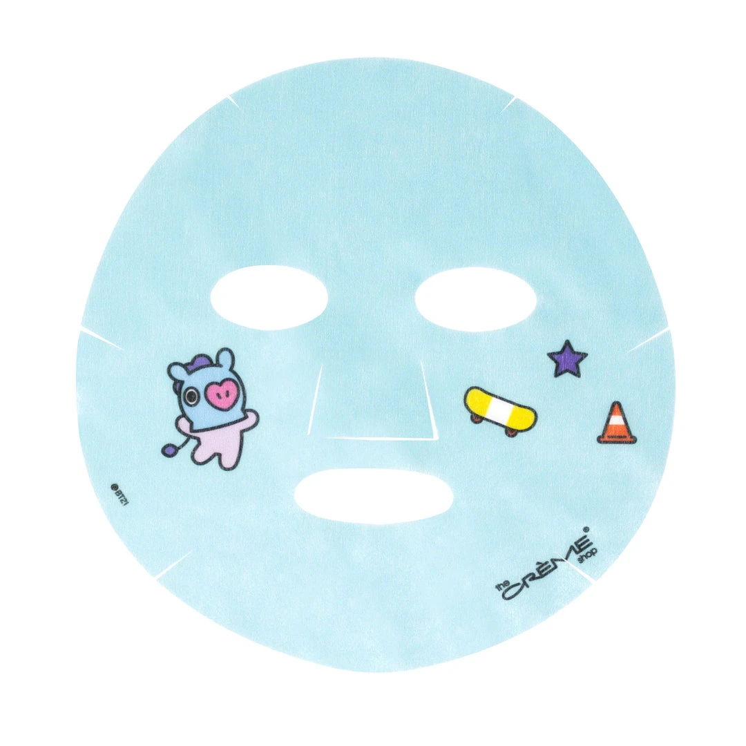 The Crème Shop X BT21 MANG’s MAGICAL Printed Essence Sheet Mask - Infused With Salicylic Acid, Tea Tree, Niacinamide 2 The Crème Shop X BT21 MANG’s MAGICAL Printed Essence Sheet Mask - Infused With Salicylic Acid, Tea Tree, Niacinamide