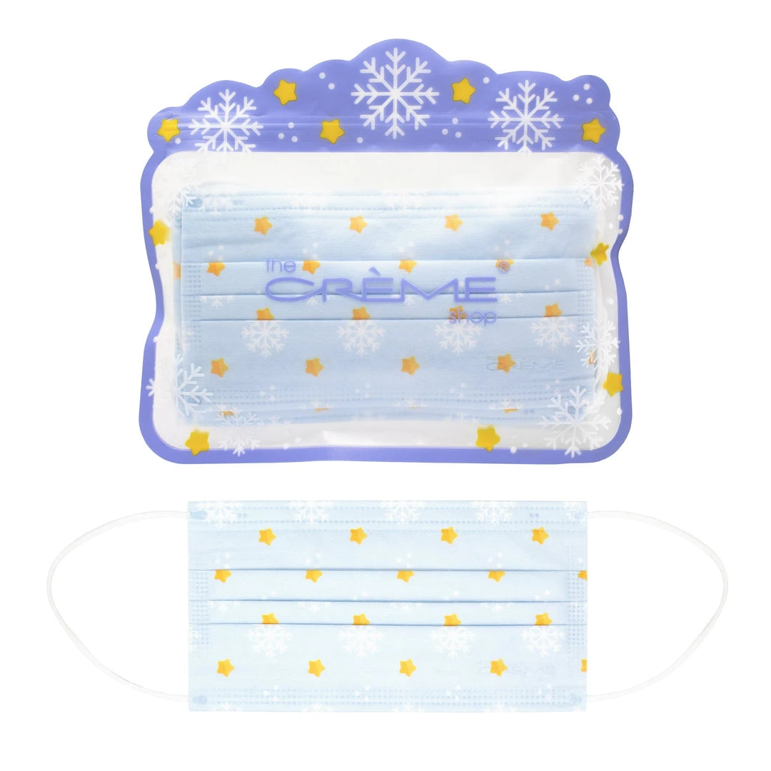 The Crème Shop 3-Ply Protective Face Mask - Snowfall (Disposable) The Crème Shop 3-Ply Protective Face Mask - Snowfall (Disposable)
