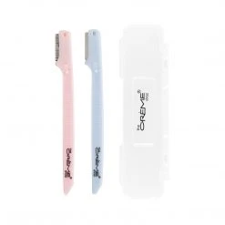 The Crème Shop Portable Precision Razors + Travel Case (Set Of 2)