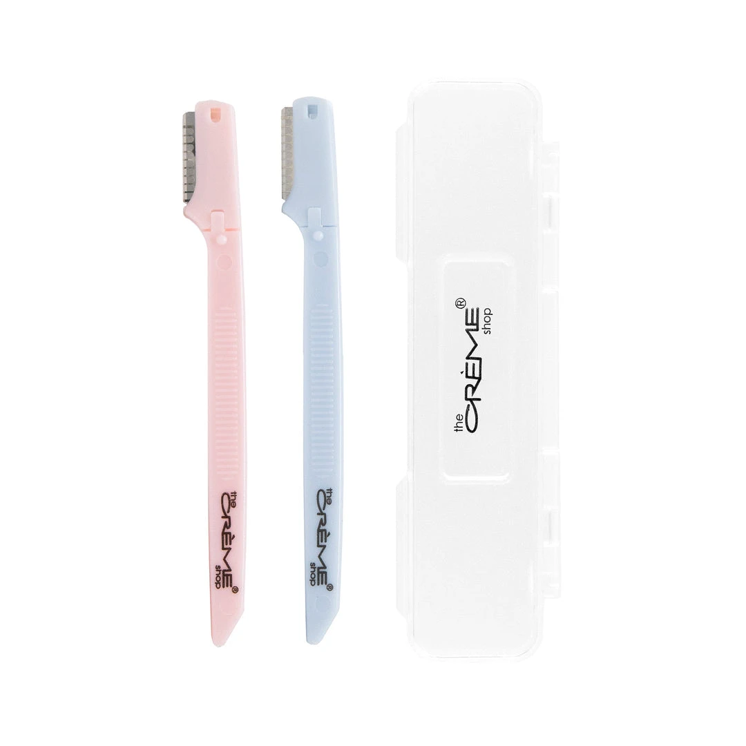 The Crème Shop Portable Precision Razors + Travel Case (Set Of 2) The Crème Shop Portable Precision Razors + Travel Case (Set Of 2)
