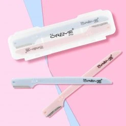 The Crème Shop Portable Precision Razors + Travel Case (Set Of 2)