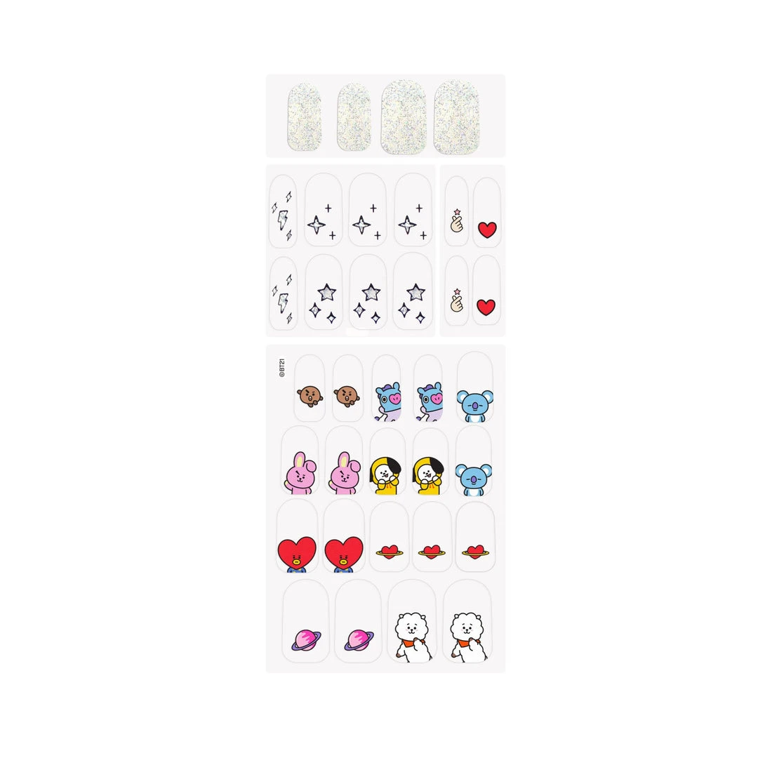 The Crème Shop X BT21 The Crème Shop | BT21: UNIVERSTAR Gel Nail Strips (Set Of 35) 4 The Crème Shop X BT21 The Crème Shop | BT21: UNIVERSTAR Gel Nail Strips (Set Of 35)