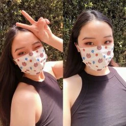 The Crème Shop X LINE FRIENDS LINE Friends Assorted 3-Ply Disposable Face Masks (Set Of 16) + 2 Reusable Pouches