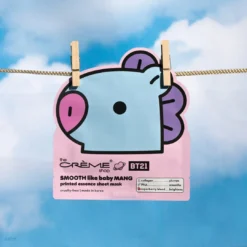 The Crème Shop X BT21 BABY SMOOTH Like Baby MANG Printed Essence Sheet Mask (Collagen, PHA, Superberry Blend)
