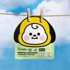 The Crème Shop X BT21 BABY New Arrivals BRIGHT Like Baby CHIMMY Printed Essence Sheet Mask (Niacinamide, Kojic Acid, Grapefruit)