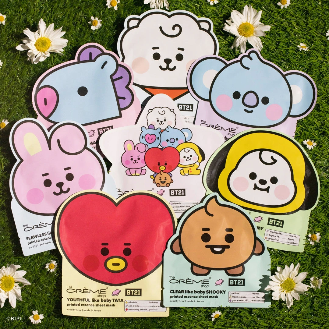 The Crème Shop X BT21 BABY New Arrivals The Crème Shop | BT21 BABY: Complete Printed Essence Sheet Mask Collection ($32 Value) The Crème Shop X BT21 BABY New Arrivals The Crème Shop | BT21 BABY: Complete Printed Essence Sheet Mask Collection ($32 Value)