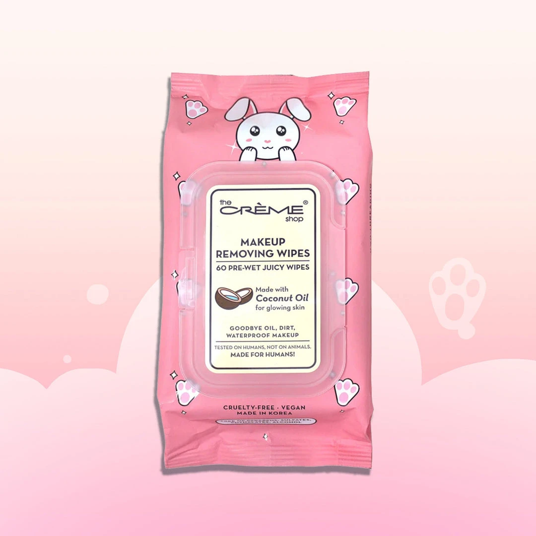 The Crème Shop Juicy Makeup Removing Wipes | Nourishing Coconut Oil (Bunny) New Arrivals The Crème Shop Juicy Makeup Removing Wipes | Nourishing Coconut Oil (Bunny) New Arrivals