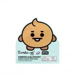 The Crème Shop X BT21 BABY New Arrivals CLEAR Like Baby SHOOKY Printed Essence Sheet Mask (Retinol, Marine Algae, Grape Seed Oil)