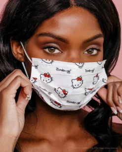 The Crème Shop X Sanrio Hello Kitty 3-Ply Disposable Protective Face Mask | Classic White New Arrivals