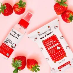 The Crème Shop X Sanrio Hello Kitty Strawberry Scented Moisturizing Sanitizer Towelettes | 20 Pre-Wet Wipes For Hands & Surfaces New Arrivals 2 The Crème Shop X Sanrio Hello Kitty Strawberry Scented Moisturizing Sanitizer Towelettes | 20 Pre-Wet Wipes For Hands & Surfaces New Arrivals