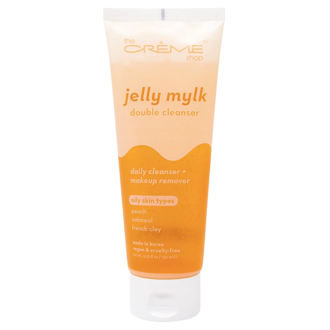 The Crème Shop New Arrivals Jelly Mylk Double Cleanser (Vegan) | Peach + Oatmeal + French Clay The Crème Shop New Arrivals Jelly Mylk Double Cleanser (Vegan) | Peach + Oatmeal + French Clay