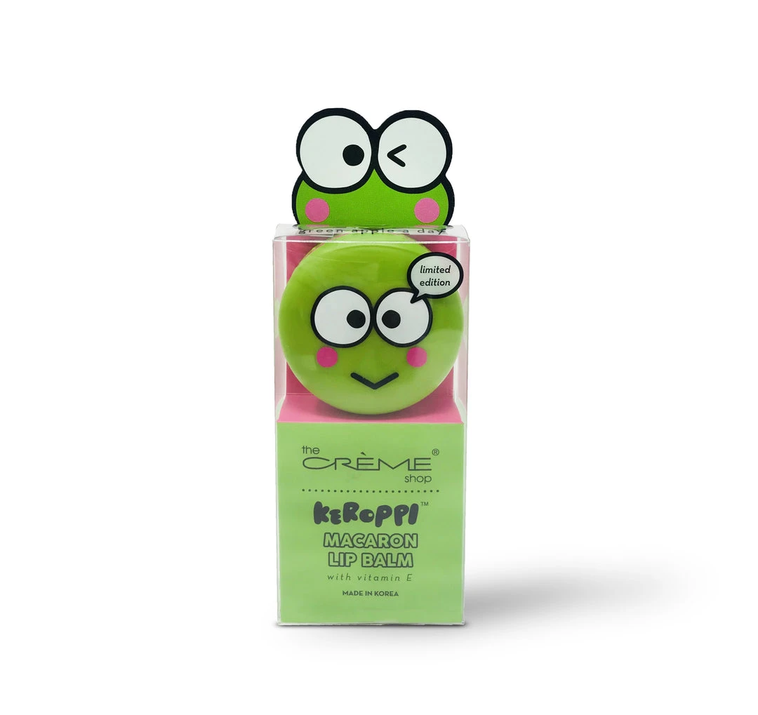 The Crème Shop X Sanrio Keroppi Macaron Lip Balm - Green Apple A Day The Crème Shop X Sanrio Keroppi Macaron Lip Balm - Green Apple A Day