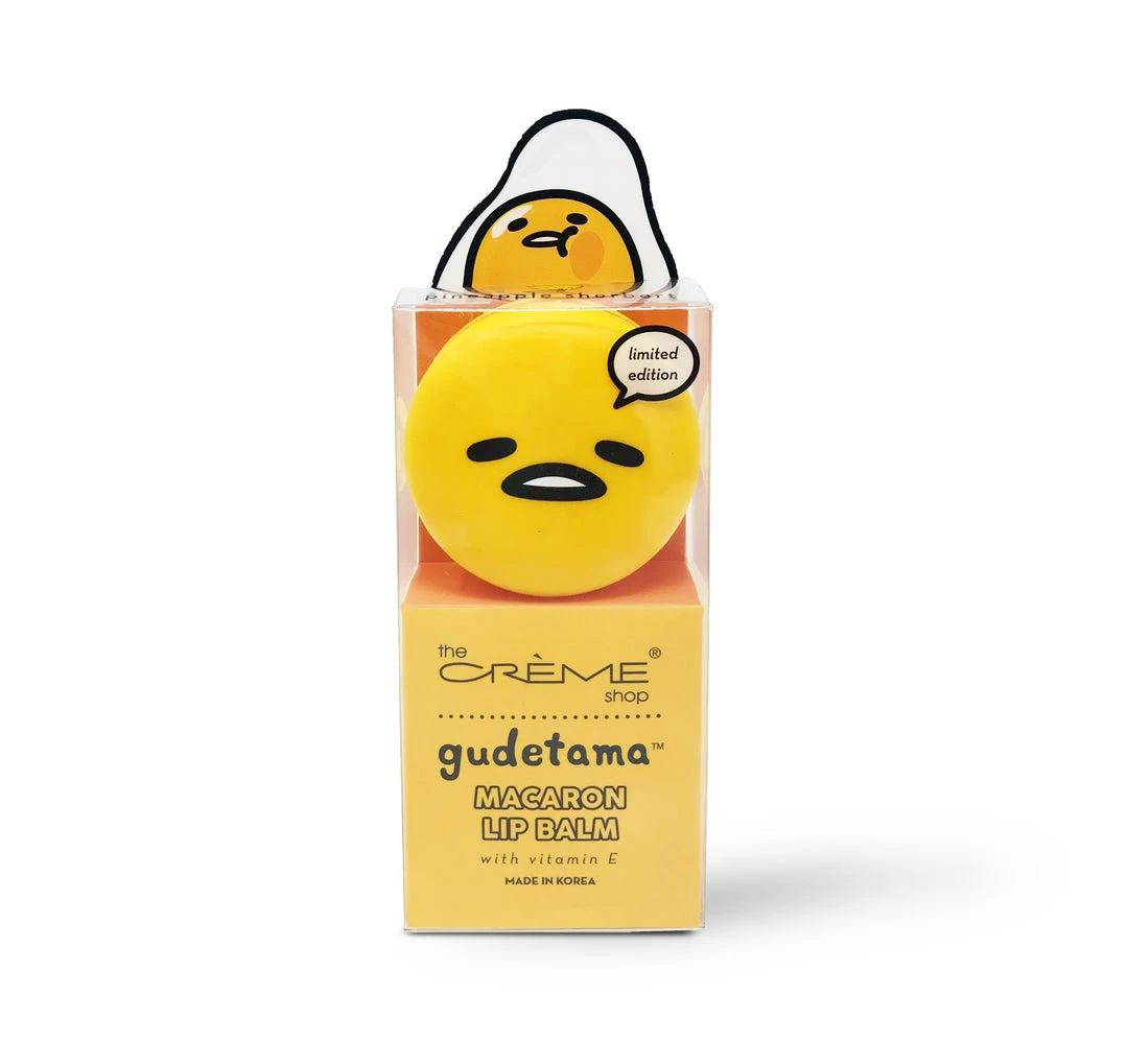 The Crème Shop X Sanrio Collabs Gudetama Macaron Lip Balm - Pineapple Sherbert 1 The Crème Shop X Sanrio Collabs Gudetama Macaron Lip Balm - Pineapple Sherbert