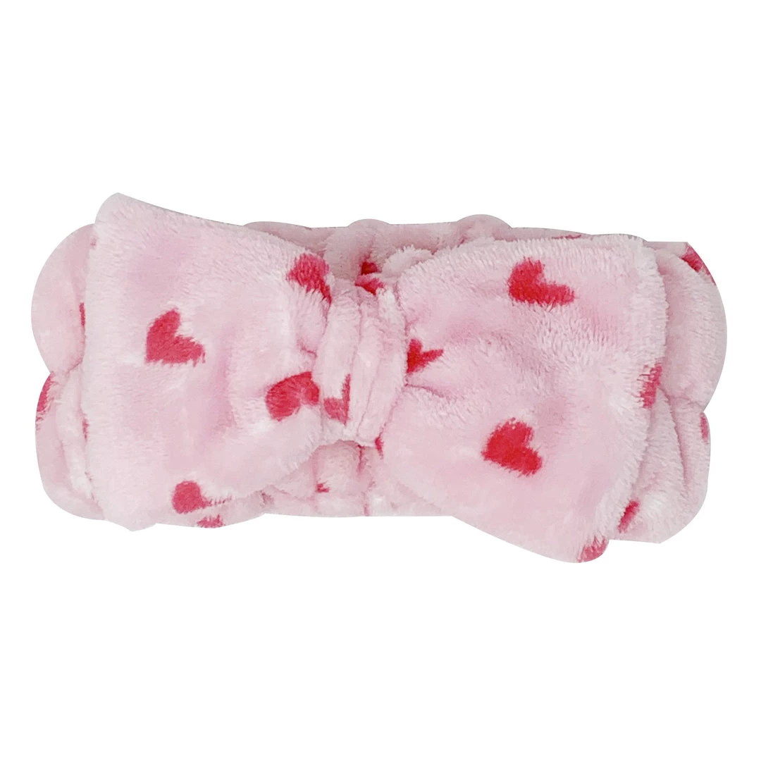 The Crème Shop Pink Hearts Teddy Headyband™ | Cruelty-Free & Vegan The Crème Shop Pink Hearts Teddy Headyband™ | Cruelty-Free & Vegan
