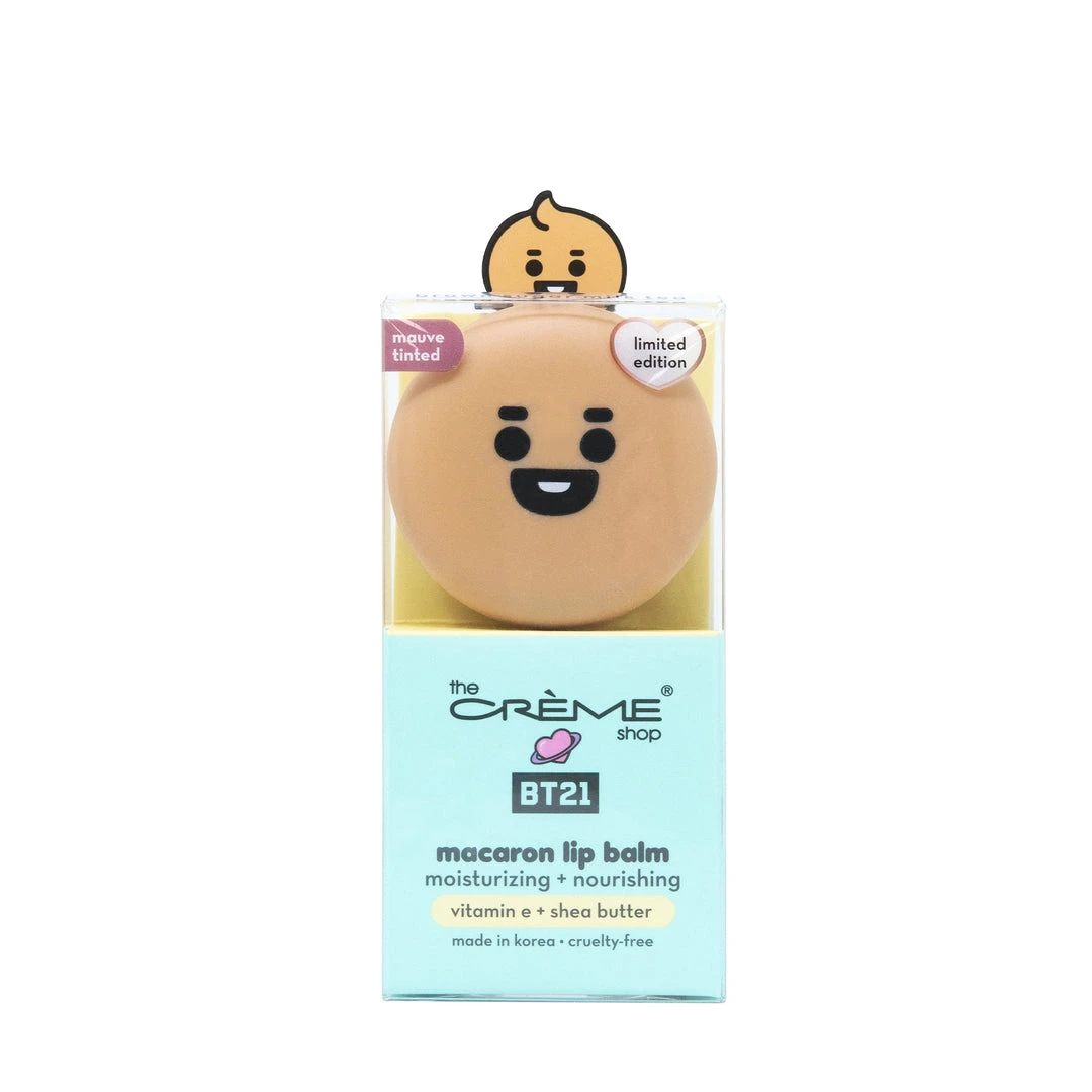 The Crème Shop X BT21 BABY New Arrivals SHOOKY Macaron Lip Balm - Brown Sugar Milk Tea (Mauve Tinted) The Crème Shop X BT21 BABY New Arrivals SHOOKY Macaron Lip Balm - Brown Sugar Milk Tea (Mauve Tinted)